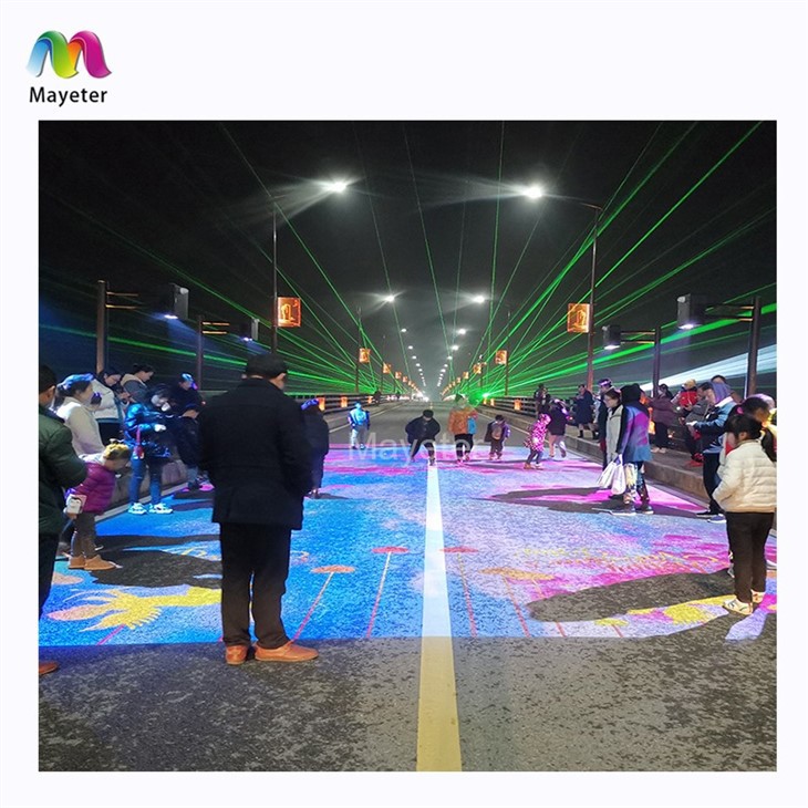 Interactive Floor Projection System Outdoor Advertising Projector